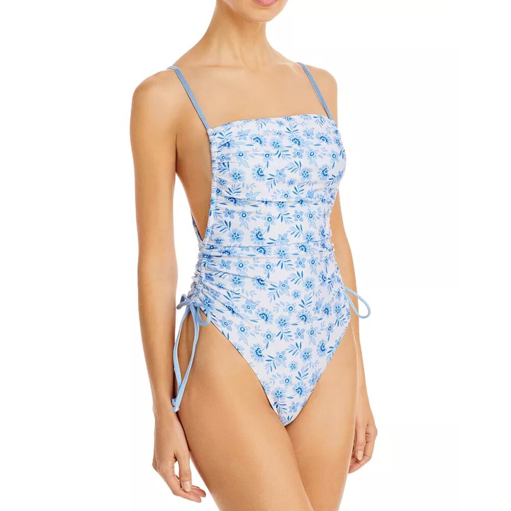 Capittana Irene Floral Print One Piece Swimsuit Size M